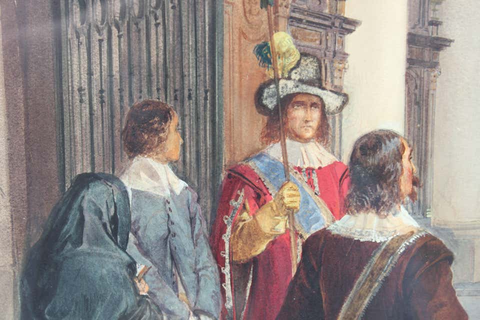 haghe detail of onlookers