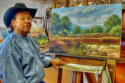 roger_iker artist and painting