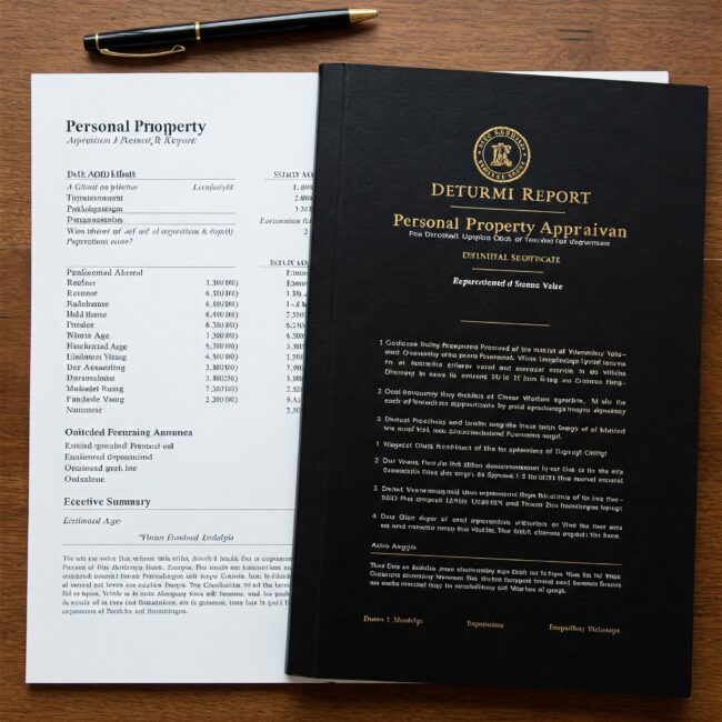 personal property appraisal report personal property appraisal report