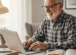 man using a laptop