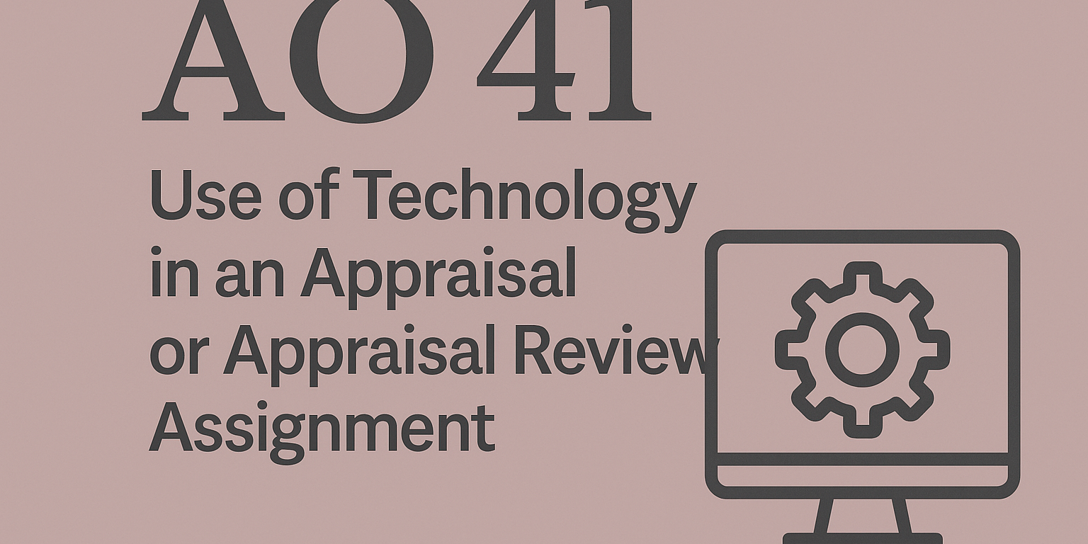 Appraisal Standards Board AO41 Appraisal Standards Board AO41