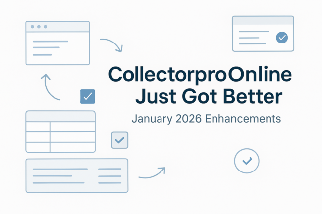 CollectorproOnline Just Got Better January 2026 Enhancements