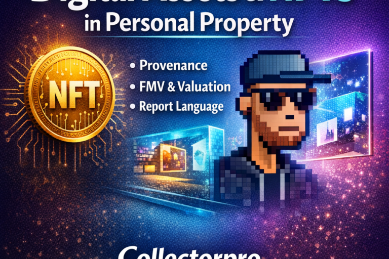 Digital Assets and NFTs in Personal Property Provenance FMV and Report Language