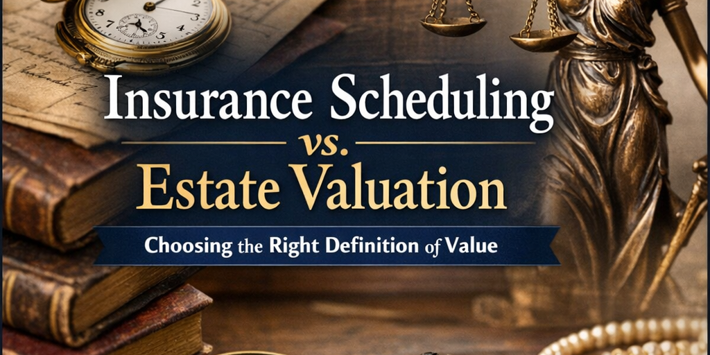 Insurance Scheduling vs. Estate Valuation Choosing the Right Definition of Value