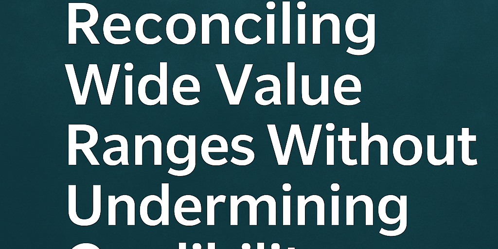 reconciling-wide-value-ranges-appraisal-credibility reconciling-wide-value-ranges-appraisal-credibility